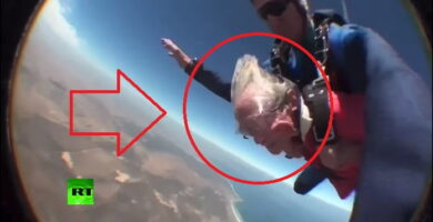 abuela se tira en paracaídas a sus 100 años